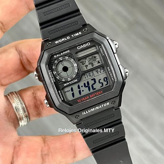 CASIO Digitaal horloge 'AE-1200WH-1CVEF' in Zwart | ABOUT YOU